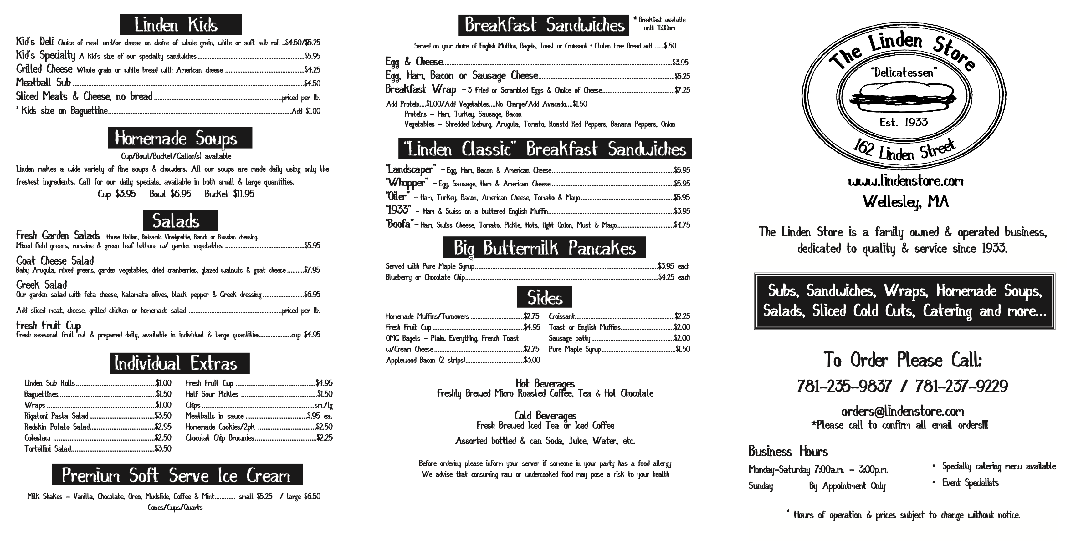 linden store menu page 1 dec 2021